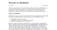 Desktop Screenshot of deathtobullshit.com